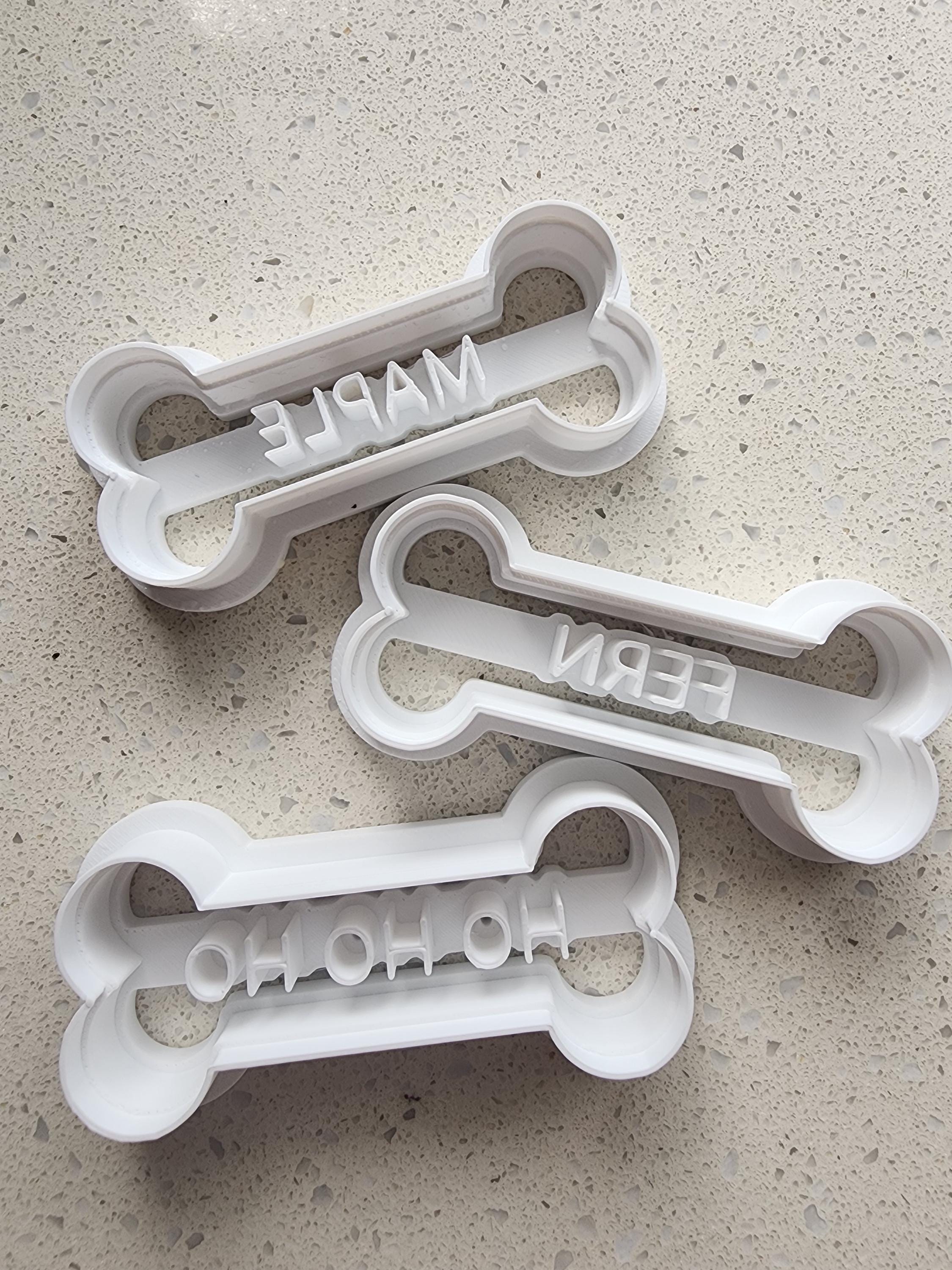 Custom Name Dog Biscuit Cookie Cutter: Personalized Pet Treat Mold