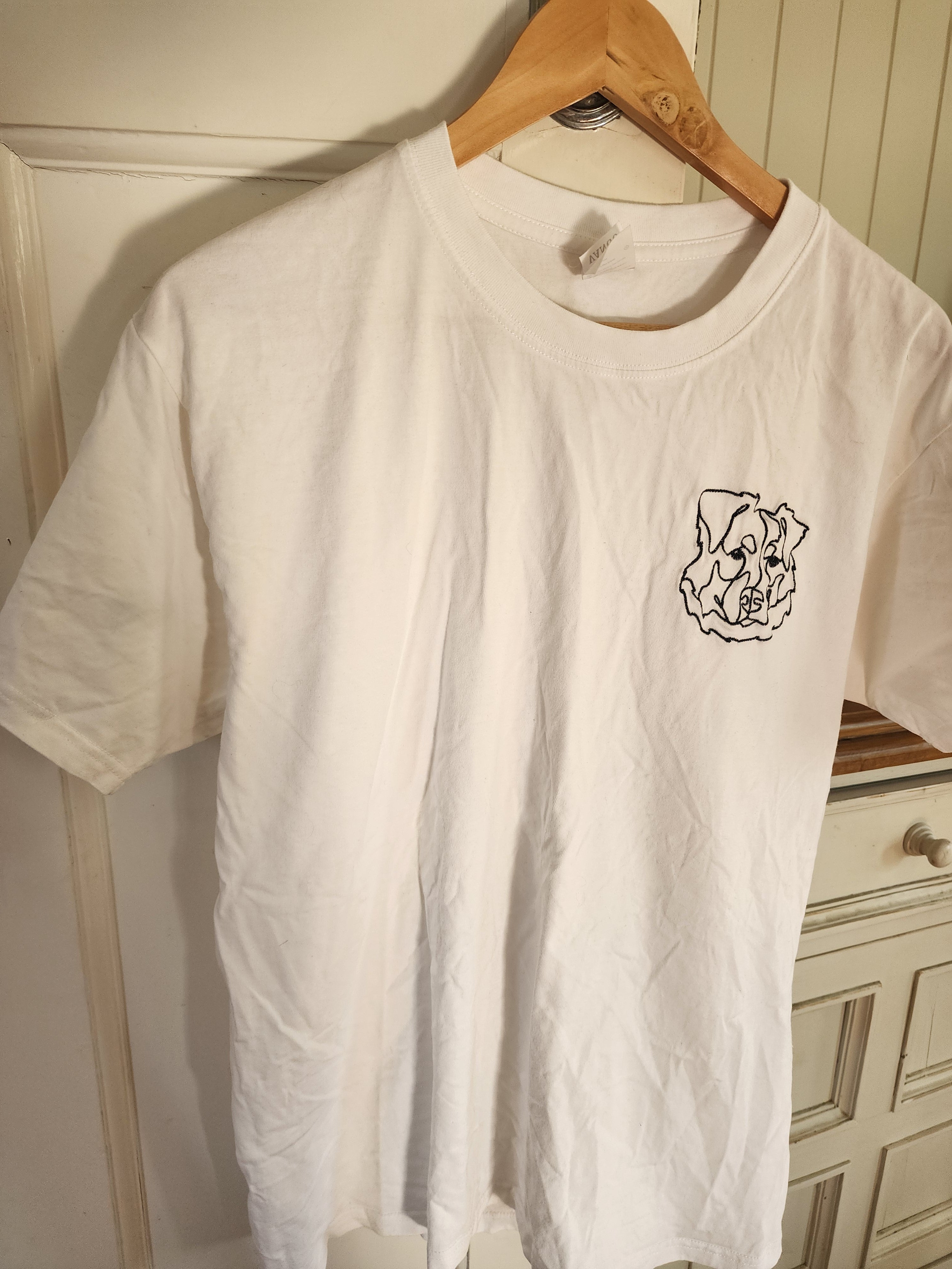 Custom Line Art Embroidered Tshirts, Sweater and Hoodie