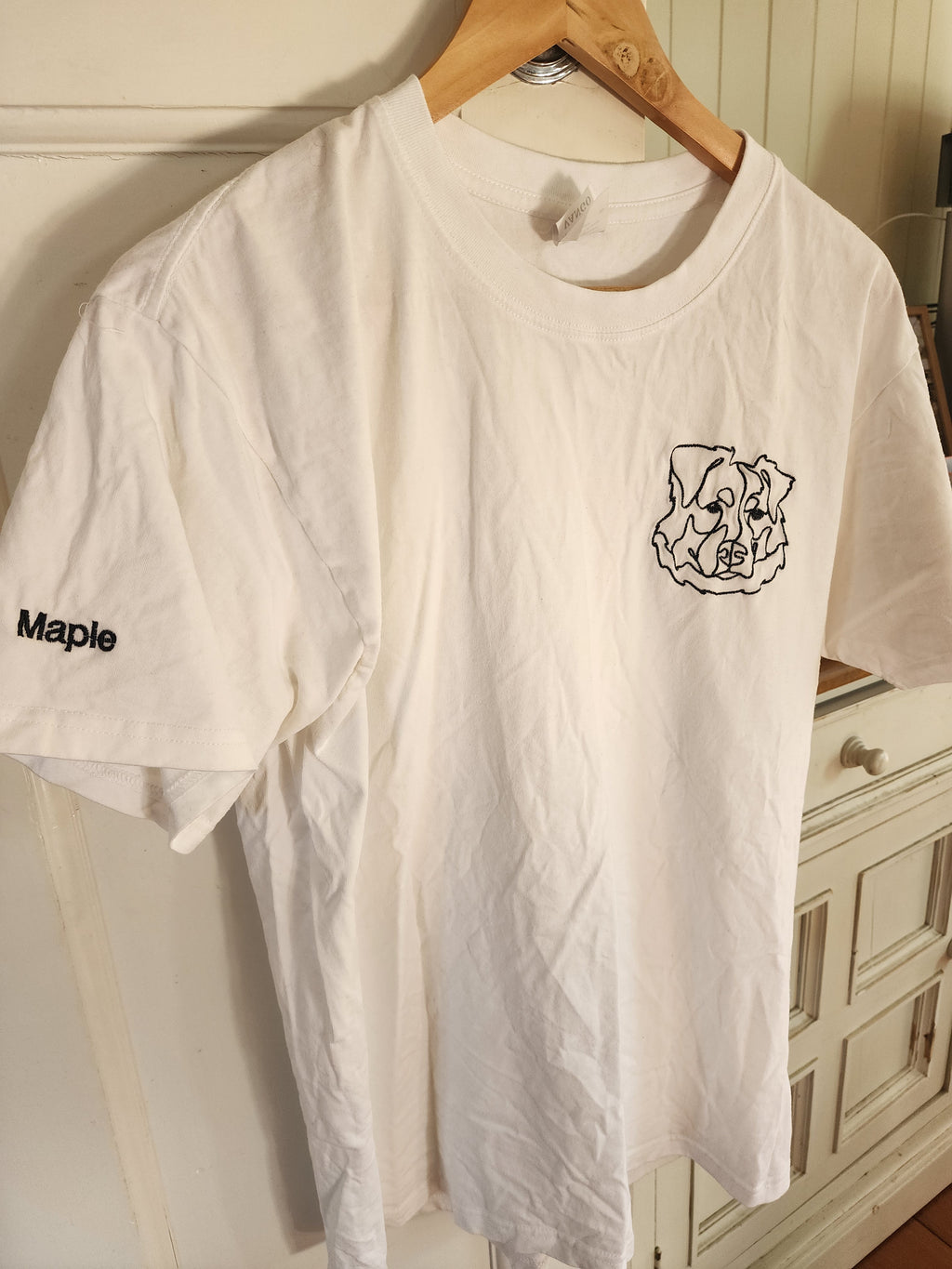 Custom Line Art Embroidered Tshirts, Sweater and Hoodie