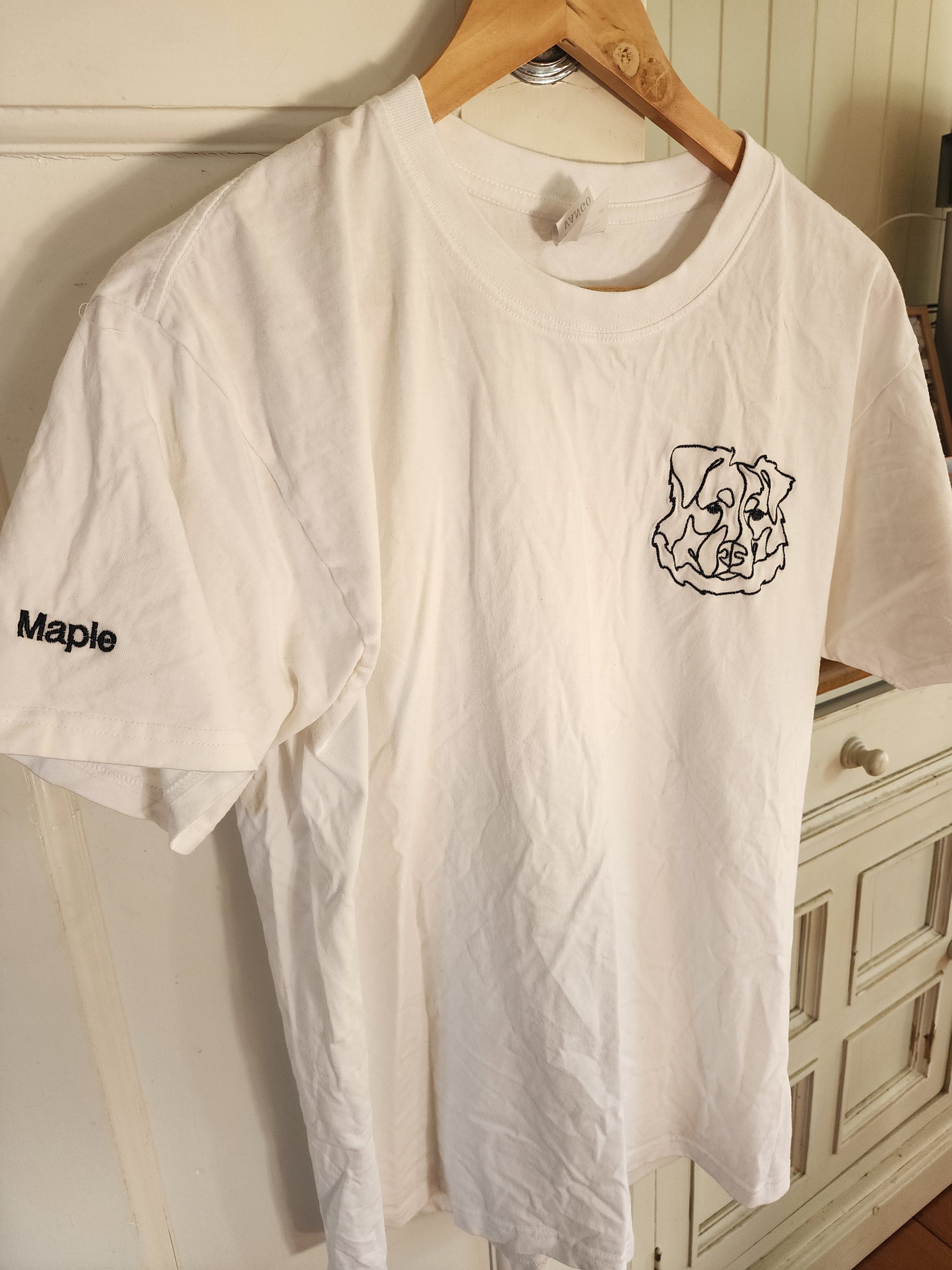 Custom Line Art Embroidered Tshirts, Sweater and Hoodie
