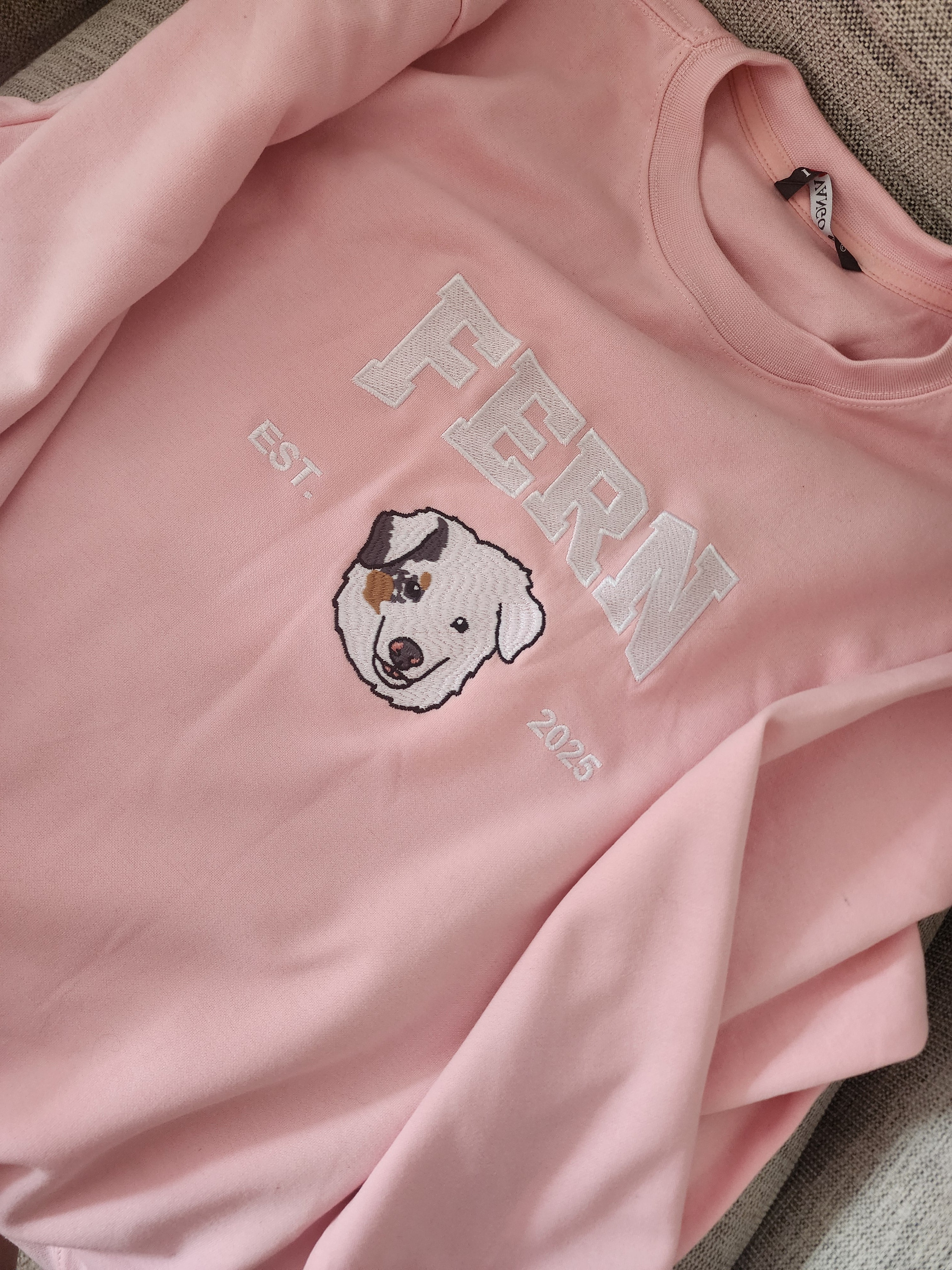 Custom Varsity Embroidery Tshirt, Sweater or Hoodie