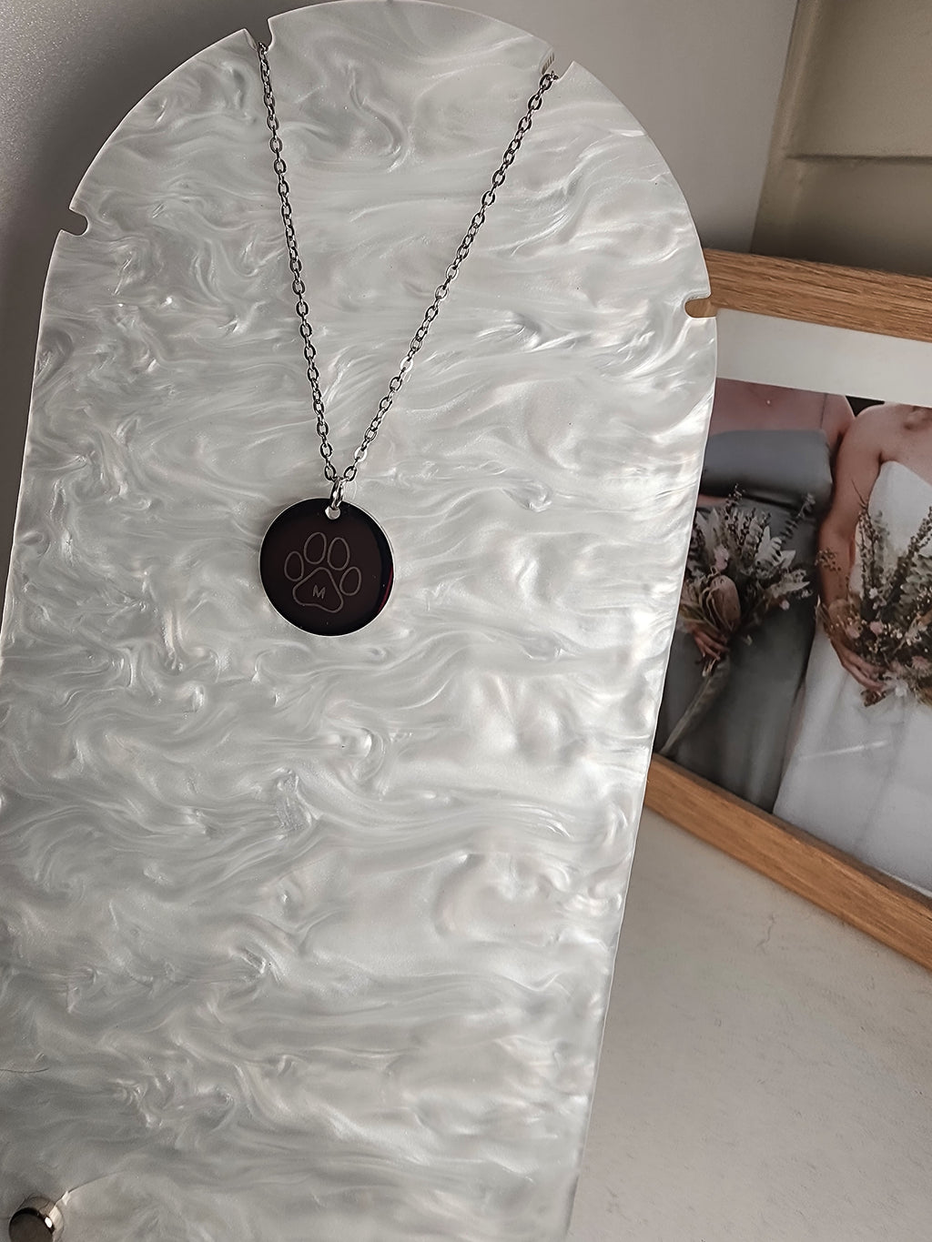 Custom Engraved Round Necklace