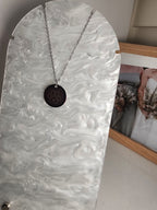 Custom Engraved Round Necklace